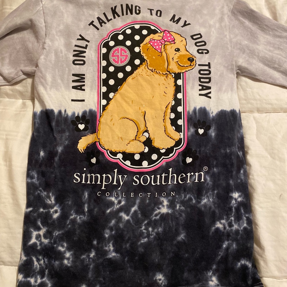 Simply Southern I’m only talking to my dog today womens size small